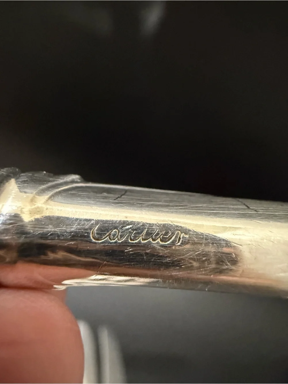 6 Vintage CARTIER Gorham Sterling Silver Gothic Monogram W Hollow Handle Knives